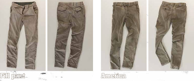 Pantaloni Piatto Fill pant e America
